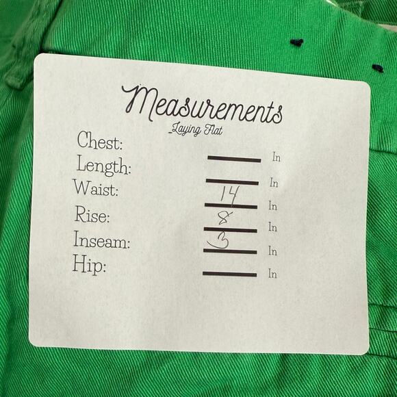 J. Crew Classic Mid Rise Chino Lightweight Shorts Pockets Belt Loops 0 Green - Picture 9 of 15